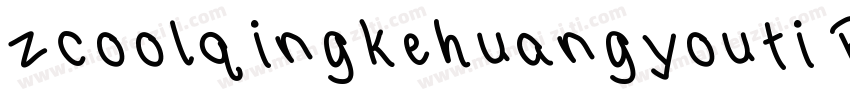 zcoolqingkehuangyouti Regrlar字体转换